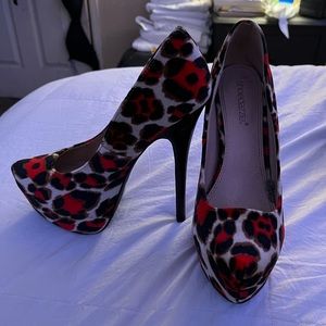 Leopard print heels